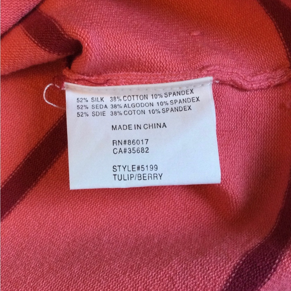 Bebe Vintage Y2K Womens Sz Medium Tulip & Berry Striped Boatneck Sweater w/Bow - Picture 4 of 9